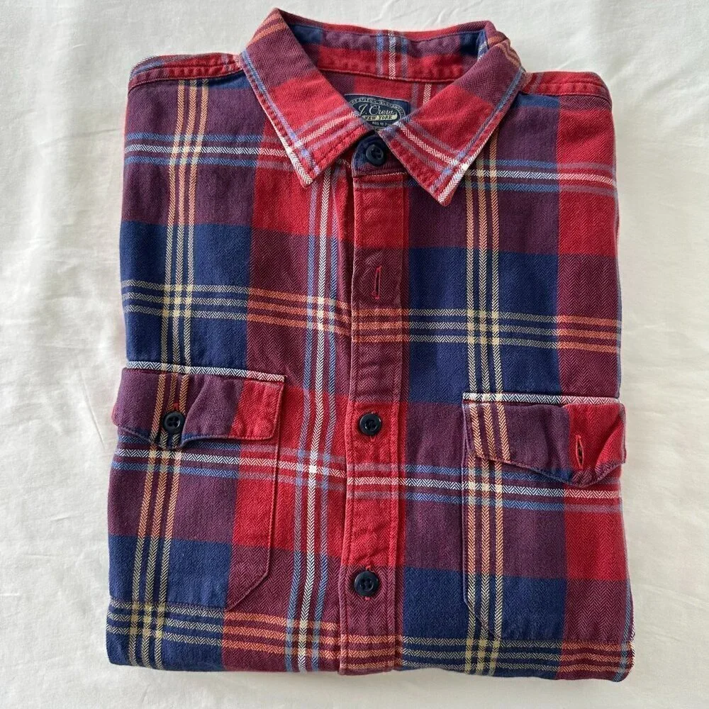 JCrew Flannel Long Sleeve Button Down